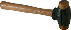 Garland - 1-1/2 Lb Head Rawhide Hammer - 11" OAL, 11" Long Wood Handle - Americas Industrial Supply