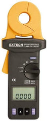 Extech - 1/4 to 1,500 k Ohm, Earth Ground Resistance Tester - 0.001 to 0.002 Resolution - Americas Industrial Supply