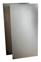Triton - 48" Wide x 24" High Storage Peg Board - 2 Panels, Polypropylene, White - Americas Industrial Supply