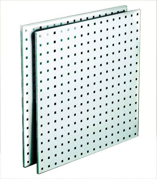 Triton - 24" Wide x 24" High Storage Peg Board - 2 Panels, Steel, White - Americas Industrial Supply