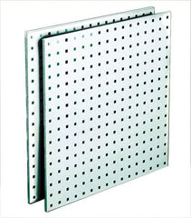 Triton - 24" Wide x 24" High Storage Peg Board - 2 Panels, Steel, White - Americas Industrial Supply