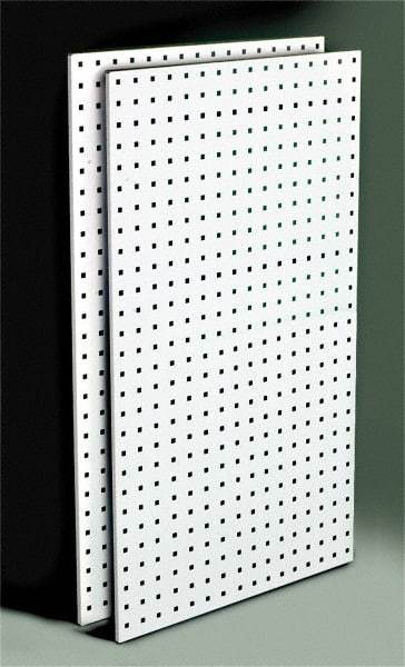 Triton - 24" Wide x 42-1/2" High Storage Peg Board - 2 Panels, Steel, White - Americas Industrial Supply