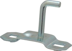 Triton - 3/16" Diam, 1" Long Single Angled End Pegboard Hook - 1-1/4" Projection, 90° Bend, 5/8" Bend Length, Steel - Americas Industrial Supply