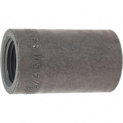 Made in USA - Size 1/2 x 1/4", Class 3,000, Forged Carbon Steel Black Pipe Reducing Coupling - 3,000 psi, Threaded End Connection - Americas Industrial Supply