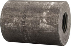 Made in USA - Size 1 x 1/2", Class 3,000, Forged Carbon Steel Black Pipe Reducing Coupling - 3,000 psi, Threaded End Connection - Americas Industrial Supply