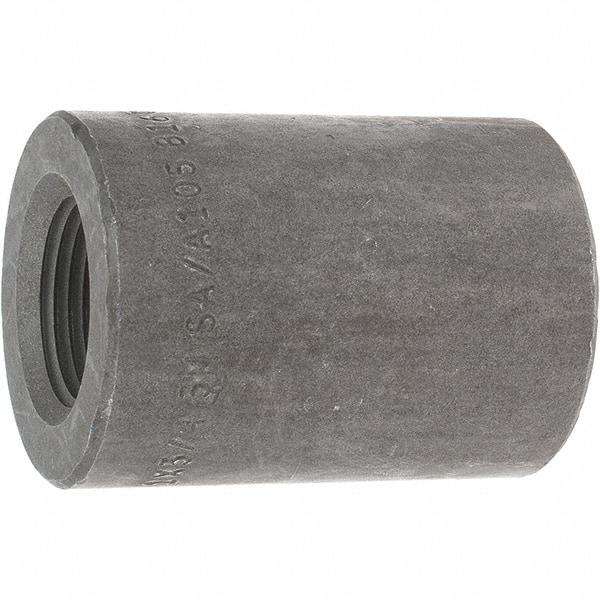 Made in USA - Size 1 x 3/4", Class 3,000, Forged Carbon Steel Black Pipe Reducing Coupling - 3,000 psi, Threaded End Connection - Americas Industrial Supply