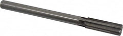 Made in USA - 0.874" Carbide-Tipped 6 Flute Chucking Reamer - Americas Industrial Supply