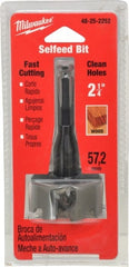 Milwaukee Tool - 2-1/4", 7/16" Hex Shank, Bright Finish, Cobalt Self Feed Drill Bit - Americas Industrial Supply