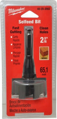 Milwaukee Tool - 2-9/16", 7/16" Hex Shank, Bright Finish, Cobalt Self Feed Drill Bit - Americas Industrial Supply
