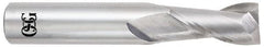 OSG - 9/16", 1-1/8" LOC, 9/16" Shank Diam, 3-1/2" OAL, 2 Flute, Solid Carbide Square End Mill - Single End, Uncoated, Spiral Flute, 30° Helix, Centercutting, Right Hand Cut, Right Hand Flute, Series 452 - Americas Industrial Supply