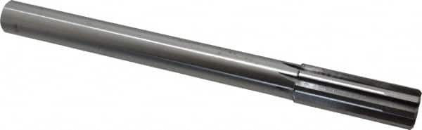 Made in USA - 1" Carbide-Tipped 8 Flute Chucking Reamer - Straight Flute, 7/8" Straight Shank, 2-3/4" Flute Length, 10-1/2" OAL - Americas Industrial Supply