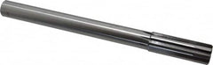 Made in USA - 1" Carbide-Tipped 8 Flute Chucking Reamer - Straight Flute, 7/8" Straight Shank, 2-3/4" Flute Length, 10-1/2" OAL - Americas Industrial Supply