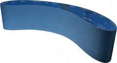 Norton - 6" Wide x 60" OAL, 80 Grit, Zirconia Alumina Abrasive Belt - Zirconia Alumina, Medium, Coated, X Weighted Cloth Backing, Series R823 - Americas Industrial Supply