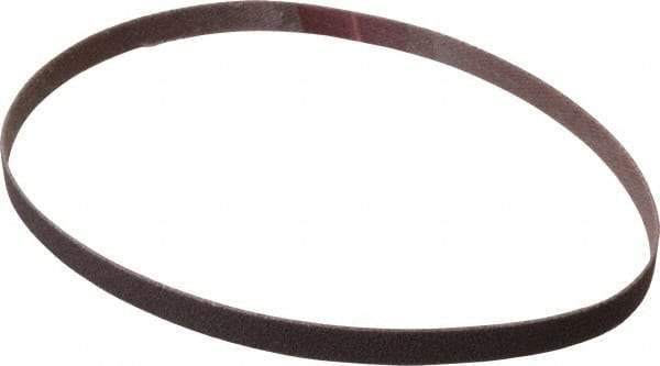 Norton - 1/4" Wide x 12" OAL, 120 Grit, Aluminum Oxide Abrasive Belt - Aluminum Oxide, Fine, Coated, Series R228 - Americas Industrial Supply