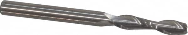 Onsrud - 1/4" Cutting Diam x 1-1/8" Length of Cut, 2 Flute, Upcut Spiral Router Bit - Uncoated, Right Hand Cut, Solid Carbide, 3" OAL x 1/4" Shank Diam, Double Edge, 30° Helix Angle - Americas Industrial Supply