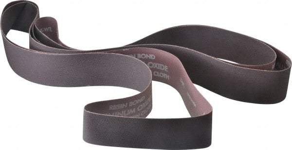 Norton - 2" Wide x 132" OAL, 100 Grit, Aluminum Oxide Abrasive Belt - Aluminum Oxide, Fine, Coated, Series R228 - Americas Industrial Supply
