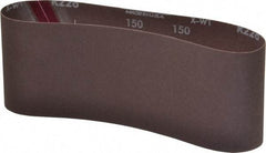 Norton - 4" Wide x 24" OAL, 150 Grit, Aluminum Oxide Abrasive Belt - Aluminum Oxide, Very Fine, Coated, Series R228 - Americas Industrial Supply