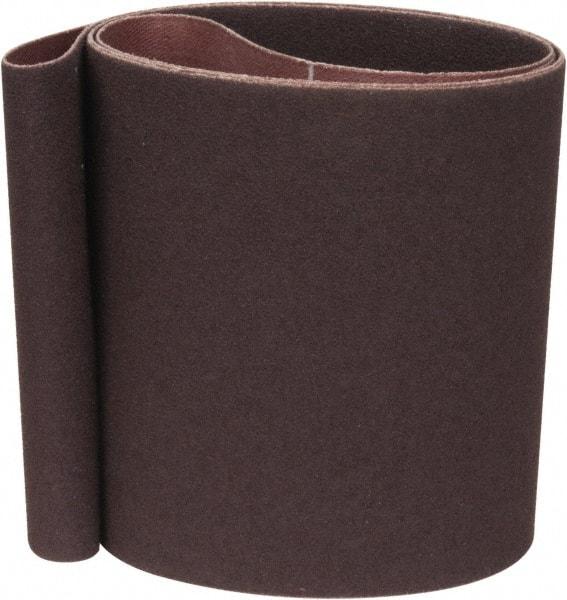 Norton - 4" Wide x 48" OAL, 80 Grit, Aluminum Oxide Abrasive Belt - Aluminum Oxide, Medium, Coated, Series R228 - Americas Industrial Supply