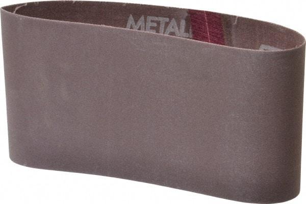 Norton - 3-1/2" Wide x 15-1/2" OAL, 220 Grit, Aluminum Oxide Abrasive Belt - Aluminum Oxide, Very Fine, Coated, Series R228 - Americas Industrial Supply