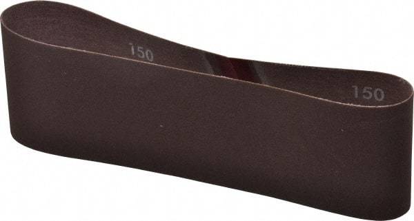Norton - 3" Wide x 21" OAL, 150 Grit, Aluminum Oxide Abrasive Belt - Aluminum Oxide, Very Fine, Coated, Series R228 - Americas Industrial Supply