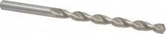 Chicago-Latrobe - Letter F 135° High Speed Steel Jobber Drill - Bright Finish, Right Hand Cut, Parabolic Flute, Straight Shank, 4-1/8" OAL, Notched Point - Americas Industrial Supply