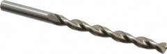 Chicago-Latrobe - Letter K 135° High Speed Steel Jobber Drill - Bright Finish, Right Hand Cut, Parabolic Flute, Straight Shank, 4-1/4" OAL, Notched Point - Americas Industrial Supply