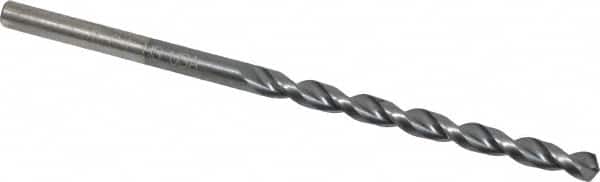 Chicago-Latrobe - 1/8" 135° High Speed Steel Jobber Drill - TiCN Finish, Right Hand Cut, Parabolic Flute, Straight Shank, 2-3/4" OAL, Notched Point - Americas Industrial Supply