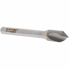 OSG - 3/8" Head Diam, 1/4" Shank Diam, 1 Flute 82° Solid Carbide Countersink - Americas Industrial Supply