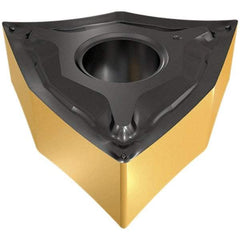 Iscar - WNMG432 NF Grade IC9150 Carbide Turning Insert - TiCN/Al2O3/TiN Finish, 80° Trigon, 1/2" Inscr Circle, 3/16" Thick, 1/32" Corner Radius - Americas Industrial Supply