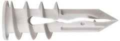 Toggler - #6 to 8 Screw, 1/4" Diam, 1-1/4" Long, 3/8 to 5/8" Thick, Self Drilling Drywall & Hollow Wall Anchor - Thermoplastic Alloy, Grade Proprietary Thermoplastic Alloy, Use in Drywall - Americas Industrial Supply