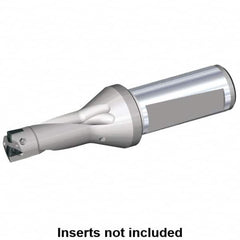 Kennametal - 38mm Max Drill Depth, 2xD, 19mm Diam, Indexable Insert Drill - 2 Inserts, 32mm Shank Diam, Whistle Notch Shank - Americas Industrial Supply