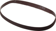 Norton - 1/2" Wide x 18" OAL, 180 Grit, Aluminum Oxide Abrasive Belt - Aluminum Oxide, Very Fine, Coated, Series R228 - Americas Industrial Supply