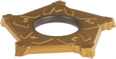Iscar - PENTA C IC808G Grade, 0.118" Cutting Width, Carbide Cutoff Insert - 15° Right Hand Lead Angle, 0.008" Cnr Rad, TiAlN/AlTiN/TiN Coated, Other End - Americas Industrial Supply