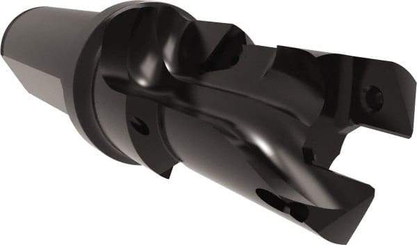 Allied Machine and Engineering - 22 to 24mm Diam, Straight Shank, 25.4mm Body Shank Diam, Combo Chamfer and Countersink Drill - TCMT 110204 Insert, 117.87mm OAL - Americas Industrial Supply