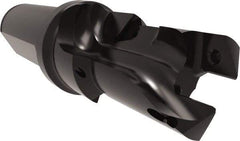 Allied Machine and Engineering - 22 to 24mm Diam, Straight Shank, 25.4mm Body Shank Diam, Combo Chamfer and Countersink Drill - TCMT 110204 Insert, 117.87mm OAL - Americas Industrial Supply