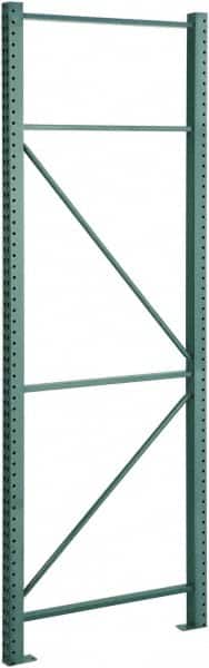 Steel King - 29,000 Lb Capacity Heavy-Duty Framing Upright Pallet Rack Seismic - 3" Wide x 240" High x 42" Deep, Green - Americas Industrial Supply
