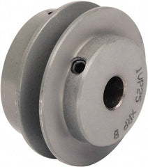 TB Wood's - 7/8" Inside Diam x 5.35" Outside Diam, 1 Groove, Variable Pitched Type 1 Sheave - Belt Sections 3L, 4L, A, 5L & B, 1-7/8" Sheave Thickness, 21/32" Side Groove Thickness 11/16 to 1-1/16" Face Width - Americas Industrial Supply