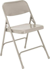 NPS - 18-1/4" Wide x 20-1/4" Deep x 29-1/2" High, Steel Standard Folding Chair - Gray - Americas Industrial Supply