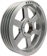 TB Wood's - 4 Groove, 1/2 to 2-15/16 Bore Diam, 16.35" Outside Diam, QD Bushed V Belt Sheave - 15.6 A Diam Belt Pitch - Americas Industrial Supply