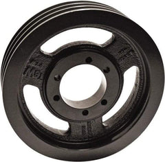 TB Wood's - 3 Groove, 1/2 to 2-1/2 Bore Diam, 12-3/4" Outside Diam, QD Bushed V Belt Sheave - 12.0 A Diam Belt Pitch - Americas Industrial Supply