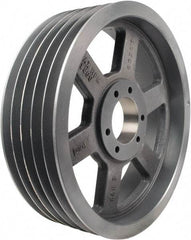 TB Wood's - 5 Groove, 1 to 3-15/16 Bore Diam, 23.6" Outside Diam, QD Bushed V Belt Sheave - 23.6 5V Diam Belt Pitch - Americas Industrial Supply