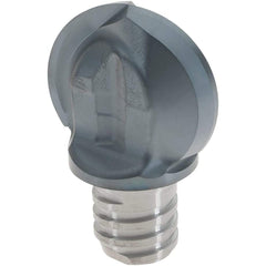 Iscar - MM HBR Grade IC908 Carbide Ball Nose Milling Tip Insert - TiAlN Finish, 2 Flutes, 25.4mm Cutting Diam, 23.4mm Extension - Americas Industrial Supply
