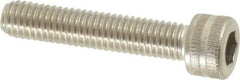 Made in USA - #10-32 UNF Hex Socket Drive, Socket Cap Screw - Grade 18-8 Stainless Steel, Uncoated, 1" Length Under Head - Americas Industrial Supply