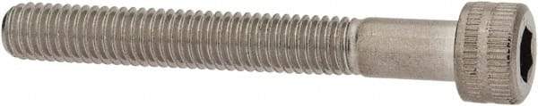 Made in USA - #10-32 UNF Hex Socket Drive, Socket Cap Screw - Grade 18-8 Stainless Steel, Uncoated, 1-1/2" Length Under Head - Americas Industrial Supply