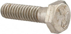 Made in USA - 1/4-20 UNC, 1" Length Under Head Hex Head Cap Screw - Grade 18-8 Stainless Steel, Uncoated, 7/16" Hex - Americas Industrial Supply