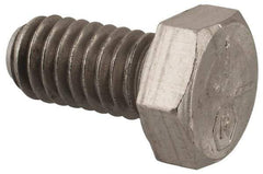 Made in USA - 5/16-18 UNC, 5/8" Length Under Head Hex Head Cap Screw - Grade 18-8 Stainless Steel, Uncoated, 1/2" Hex - Americas Industrial Supply