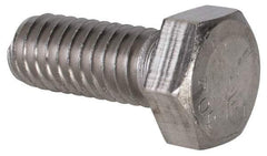 Value Collection - 5/16-18 UNC, 3/4" Length Under Head Hex Head Cap Screw - Grade 18-8 Stainless Steel, Uncoated, 1/2" Hex - Americas Industrial Supply