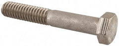 Made in USA - 5/16-18 UNC, 2" Length Under Head Hex Head Cap Screw - Grade 18-8 Stainless Steel, Uncoated, 1/2" Hex - Americas Industrial Supply