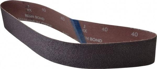 Norton - 2" Wide x 30" OAL, 40 Grit, Aluminum Oxide Abrasive Belt - Aluminum Oxide, Coarse, Coated, Series R228 - Americas Industrial Supply