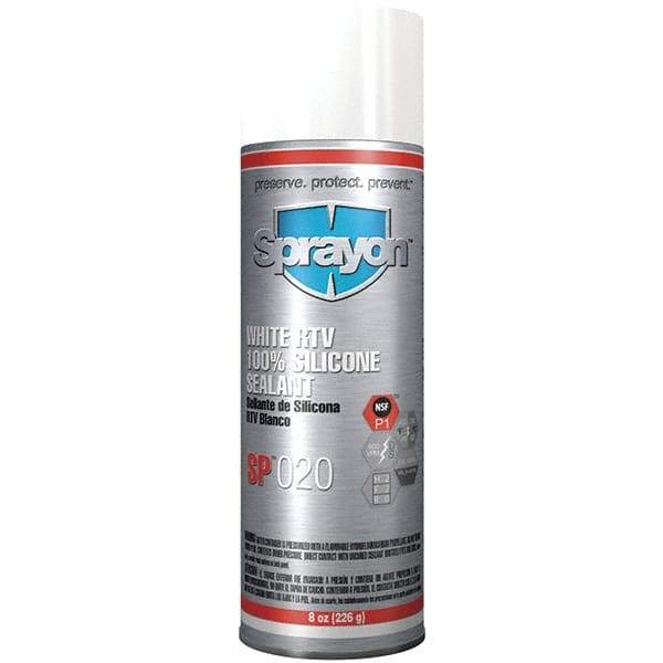 Sprayon - 8 oz Automotive Gasket Sealant - 122°F Max, White, Comes in Aerosol Can - Americas Industrial Supply